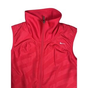 Nike Women's‎ Therma -Fit Layered Vest Hot Pink Sz Medium Running Lightweight